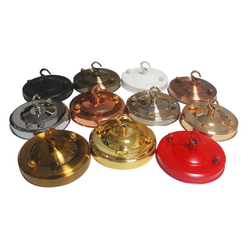 Colgante gancho colgante anillo placa de techo jaula de pájaros linterna gancho de hierro disco comedor lámpara de techo soporte de la lámpara de iluminación accesorios de la lámpara