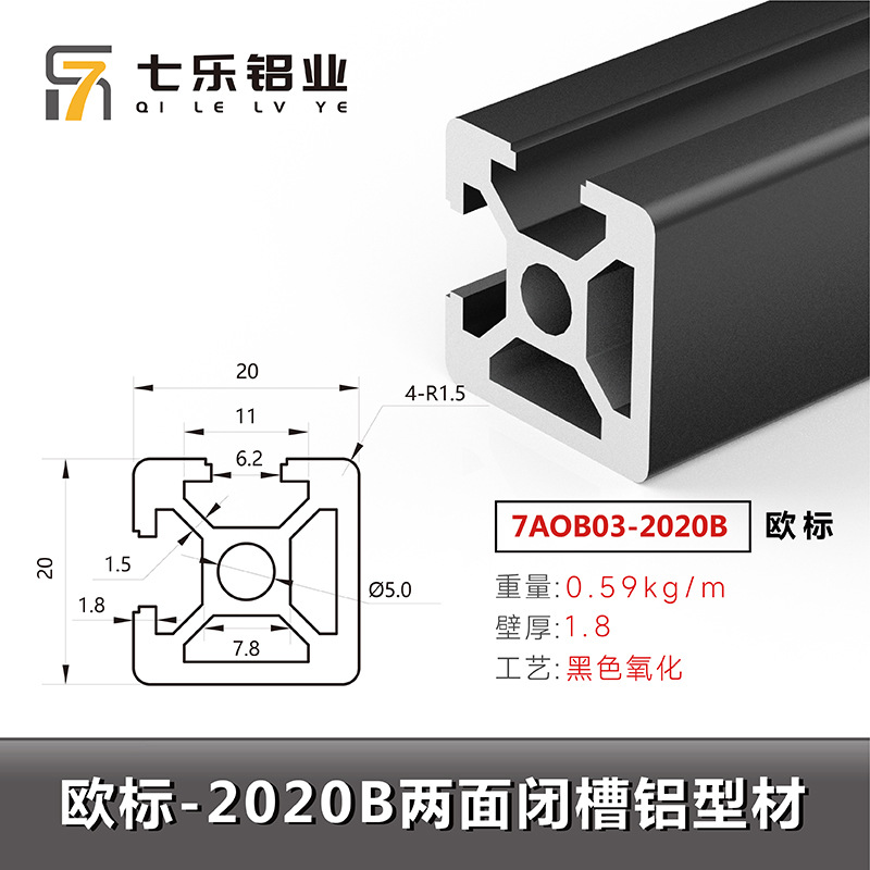 Estándar europeo 2020b * 0,59 negro 6 metros
