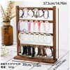 Walnut color four layers 24 hooks