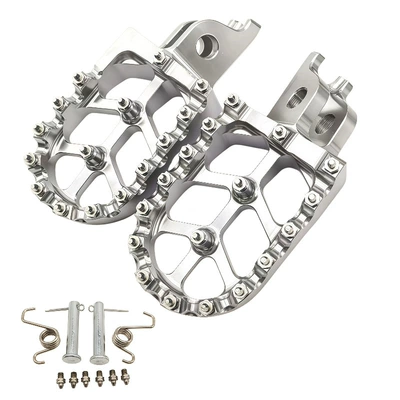 Aluminum Alloy Footrests – Motorcycle pedals - silver