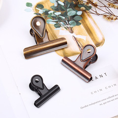 Scotton retro copper-colored office supplies financial storage invoice document organizer strong water drop ticket clip metal