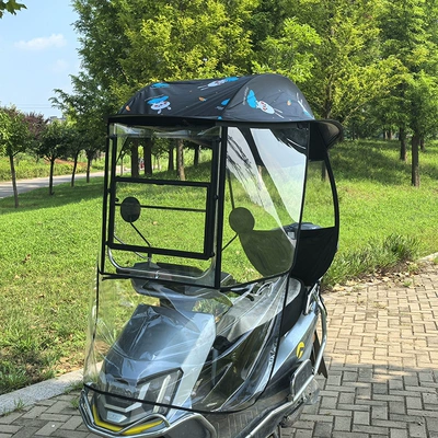Elektromobil üçün ön şüşə çətiri (günlük): canopy, electric car sunshade - sliding-window-cover-half-cover-model-black-rabbit-suitable-for-all-seasons-suitable-for-vehicles-with-rearview-mirrors
