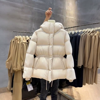 冬季设计感收腰显瘦棉服外套女2025新款时尚简约跨境加厚保暖棉衣