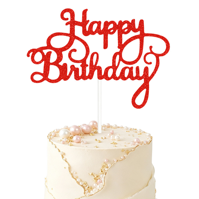Nuevos adornos para pasteles, decoraciones de feliz cumpleaños, pequeños adornos para pasteles de cumpleaños, venta al por mayor del fabricante. image 12