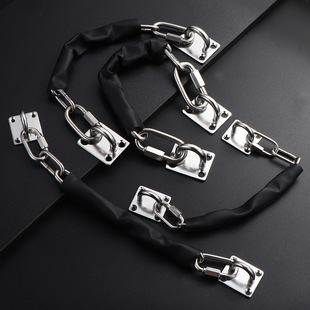 Household Glass Door Anti-Theft Chain Durable Safety Chain Hotel Door Fire Door Stainless Steel Anti-Theft Safety Chain