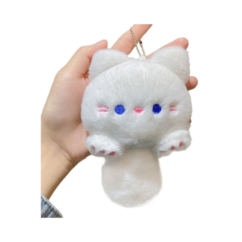 Las celebridades de Internet chillan BIBI gato muñeco de peluche colgante lindo bip gato llavero bolso de gato colgante