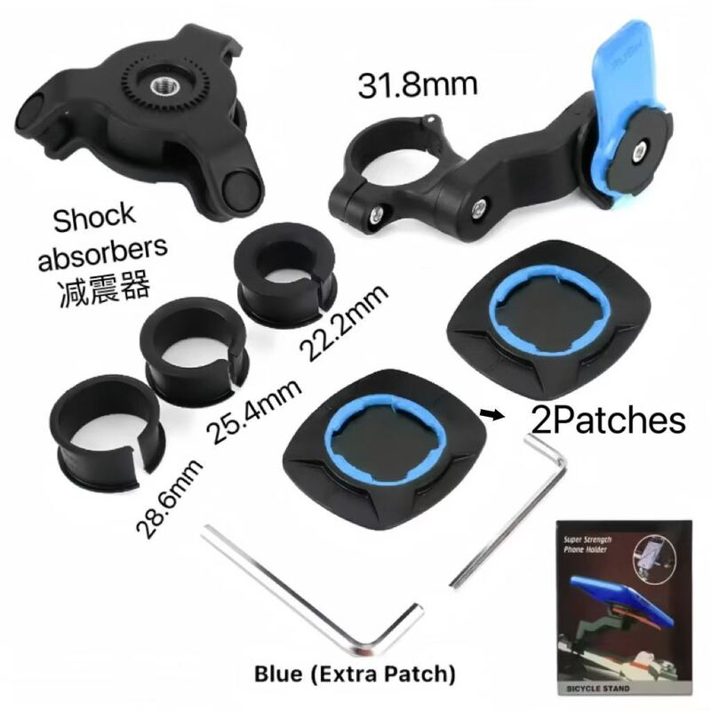 ZS08 mountain bike phone holder, motorcycle phone mount, navigation mount for electric vehicles, shock-absorbing, specifically for delivery riders ZS08 mountain bike phone holder, motorcycle phone mount, navigation mount for electric vehicles, shock-absorbing, specifically for delivery riders