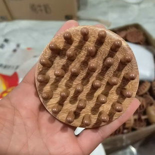 DingTalk comb Longfeng sandalwood disc wooden comb tooth head meridian massage comb thickened scraping disc massage comb
