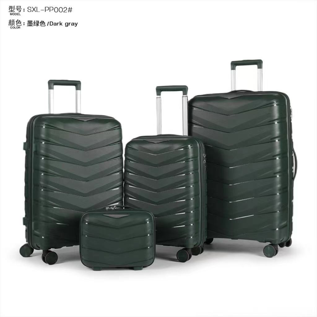 Procesamiento personalizado maleta de tracción tres piezas conjunto universal rueda silenciosa contraseña maleta de viaje al por mayor nuevo tipo de maleta