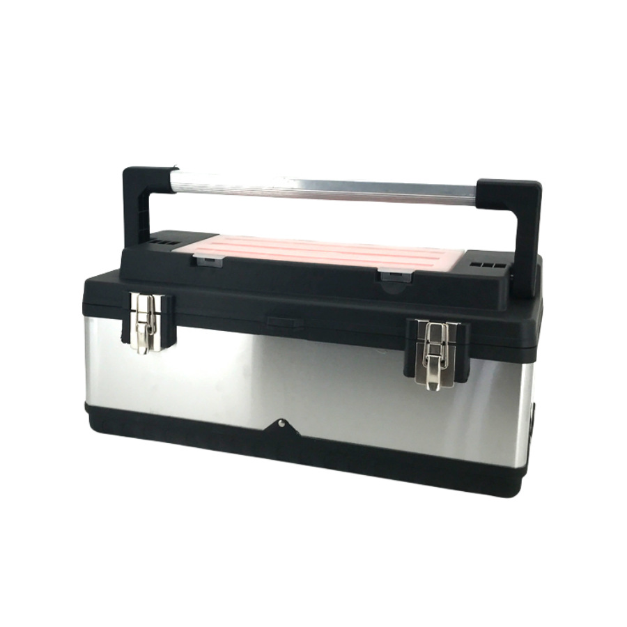 LH-154 铝柄不锈钢工具箱 手提工具箱 塑料工具箱