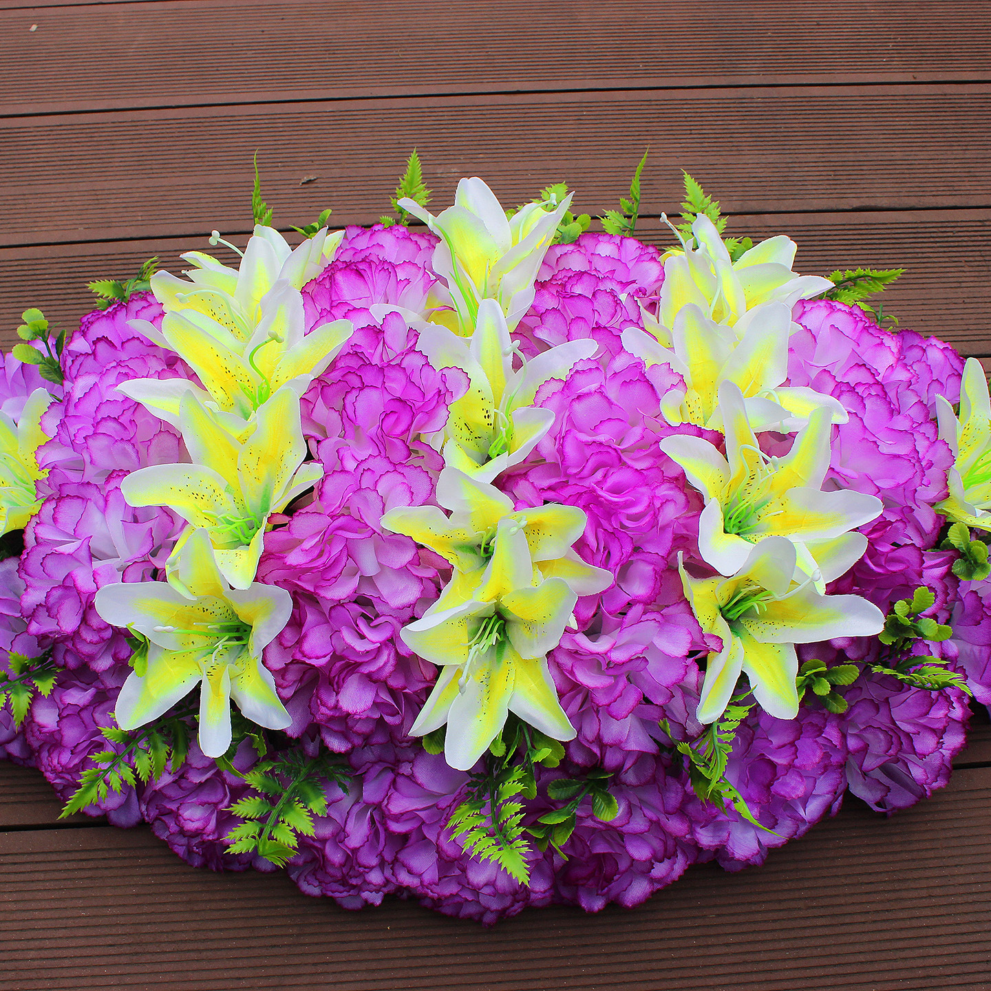 Yellow Saylily+Purple