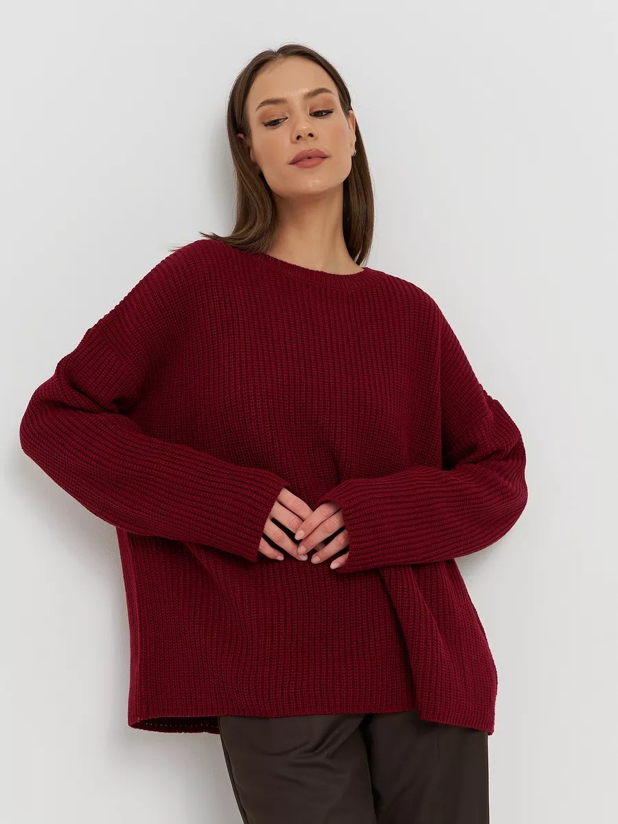 Europa y los Estados Unidos transfronterizos 2025 otoño y invierno hoodie de cuello redondo suelta fundación de manga larga camiseta de punto casual suéter mayorista