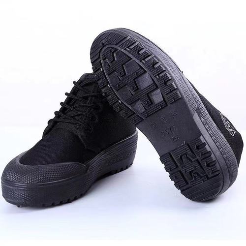Jiefang shoes wholesale work training shoes wear-resistant yellow rubber shoes training shoes canvas shoes street stall shoes construction site shoes labor protection shoes