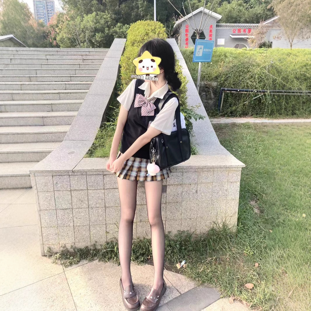 JK 스커트 [열대어] 주름 스커트 오리지널 짧은 스커트 핫 걸스 칼리지 스타일 격자 무늬 사계절 여름
