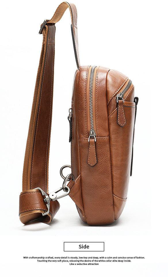 Túi đeo chéo nam đeo ngực da bò lớp đầu 17×5×30,5 cm — 20202 màu đen, 698 màu đen, Cà phê 698, 9011 màu đen chi tiết 14