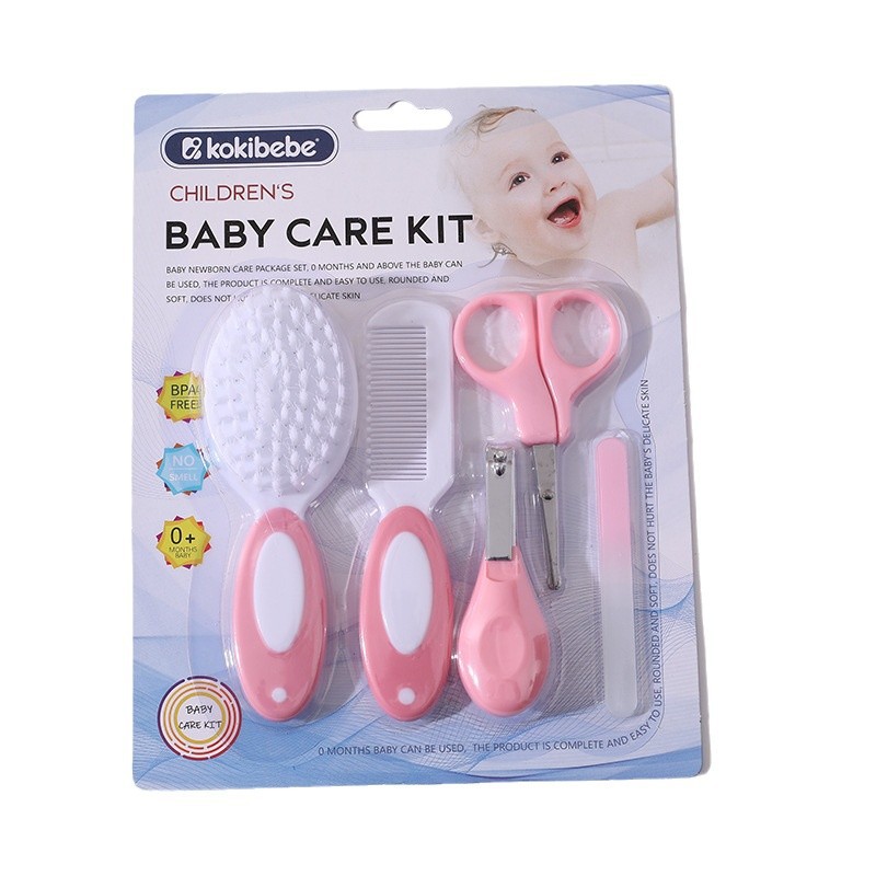 Cortaúñas para bebés Cortaúñas para bebés Cuidado del bebé Juego de cinco combinaciones de dos colores Juego de cortaúñas de cepillo de peine