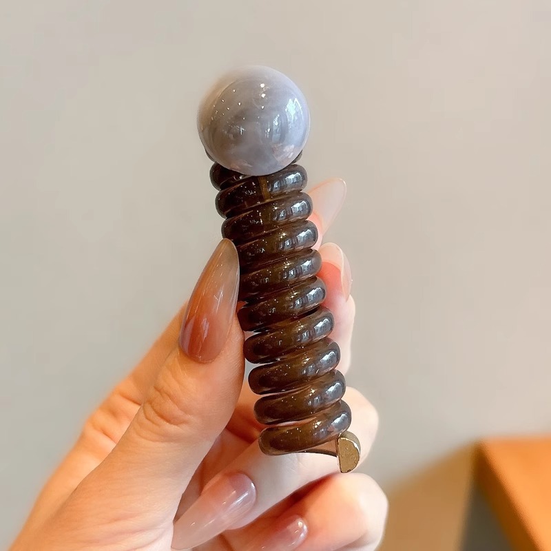 Cuerdas de cabeza de alta elasticidad duradera niñas delicadas anillo de cabello de alta calidad cuerdas de cabello de cola de caballo atadas de cabello correa cubierta de cuero