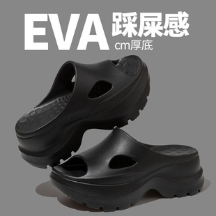 ����6cm���p��ʺ��EVA�ٴ��U��¶ֺ����ЬŮ�ļ��⴩���ɳ����Ь