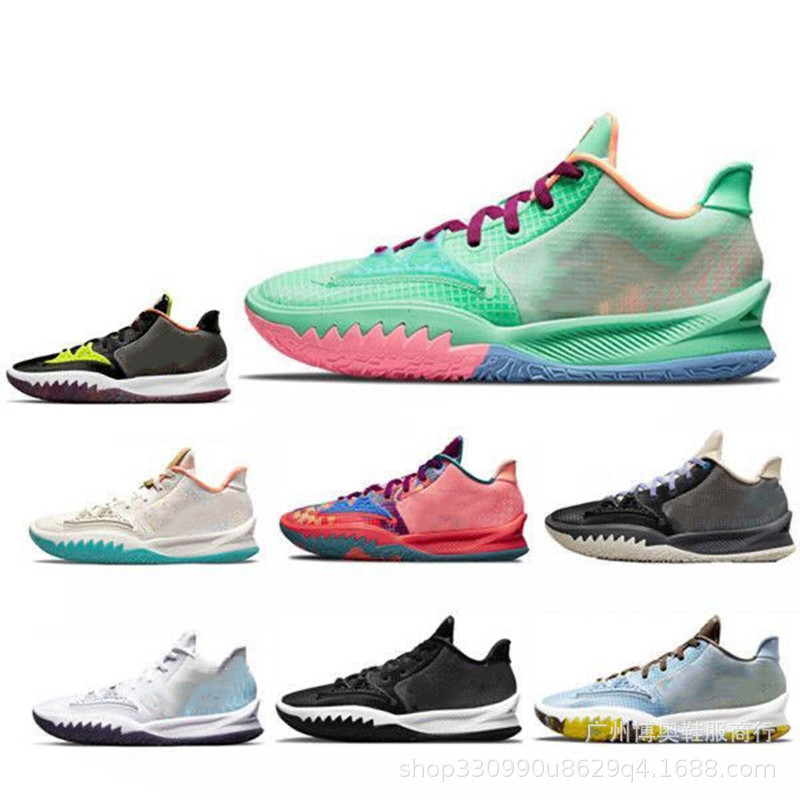 Putian Kyrie 4 Low-Top Basketball Shoes Uncle Drew Basketball Shoes Kyrie 4 Air Cushion Shock Absorption Non-Slip Wear-Resistant Student Practical Shoes