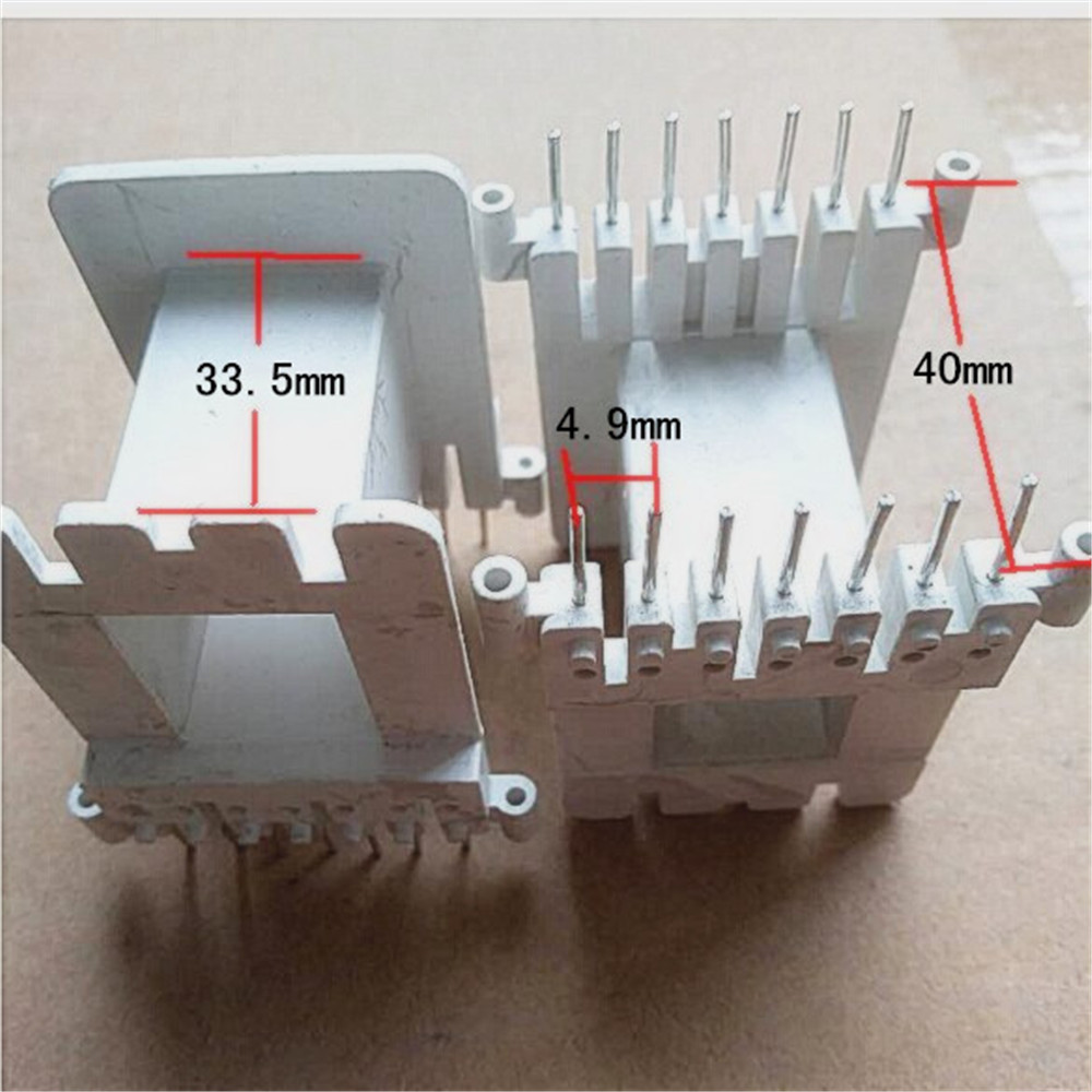 EE55变压器骨架EE55电木骨架EE55卧式骨架白色BOBBIN 7-7