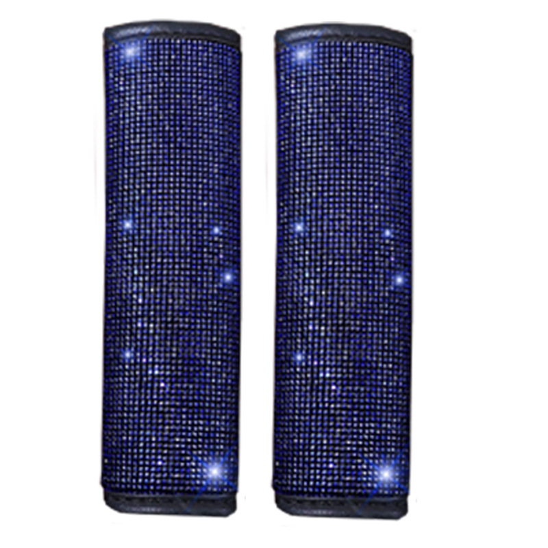 Cross-Border Foreign Trade Goddess Dazzling Diamond-Studded Rhinestone Full Diamond Car Seat Belt Shoulder Pad Glitter Stickers