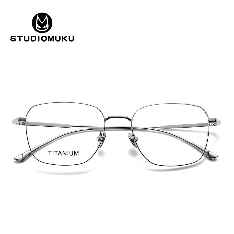 STUDIOMUKU gafas de madera cool marco de gafas de alta belleza cool marco de gafas de titanio puro
