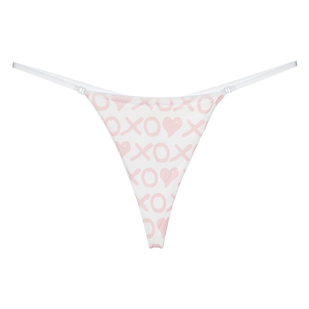 Sexy bikini with thong women cotton underwear double T pants G008