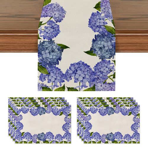 Source Summer Napkin Table Flag Tablerunner Linen Napkin TEMU Table Flag