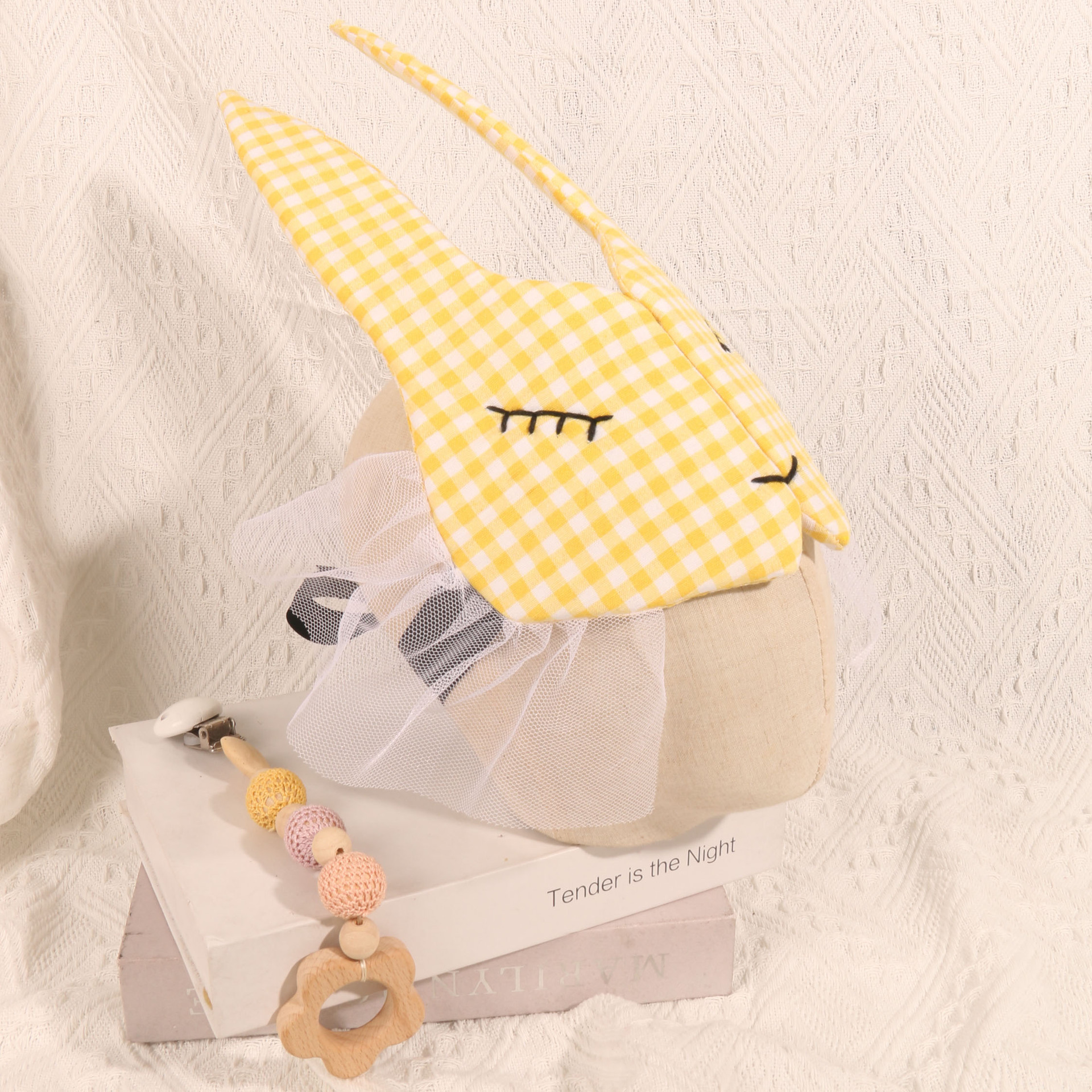 Ins Style Kidsren's Half Face Mask Girls DIY Creative Cute Rabbit Mask Party Props Baby Headwear