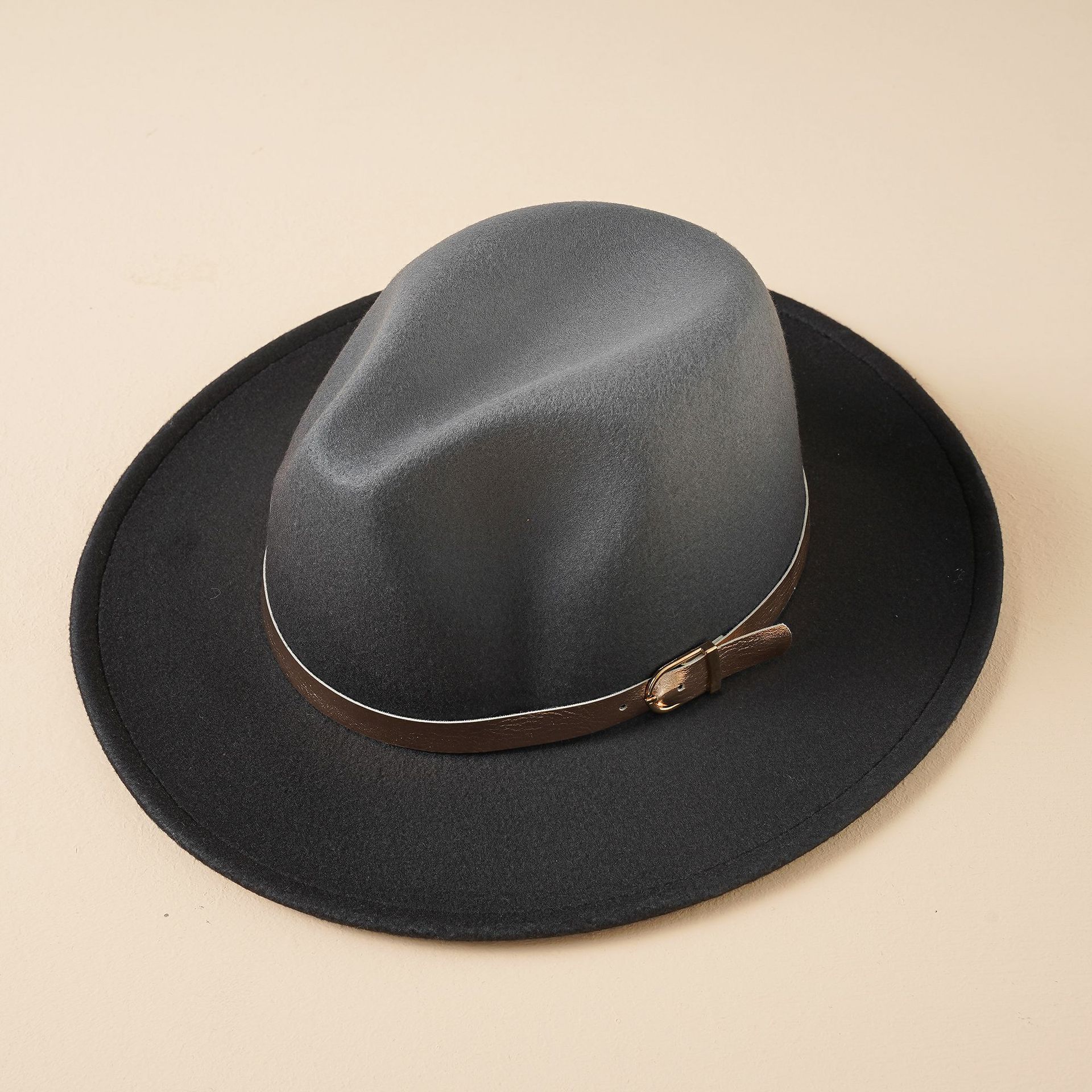 Otoño e invierno sombrero de copa de los hombres sombrero de caballero de ala grande dragón retro británico y fénix sombrero de fieltro más tamaño sombrero de jazz moda
