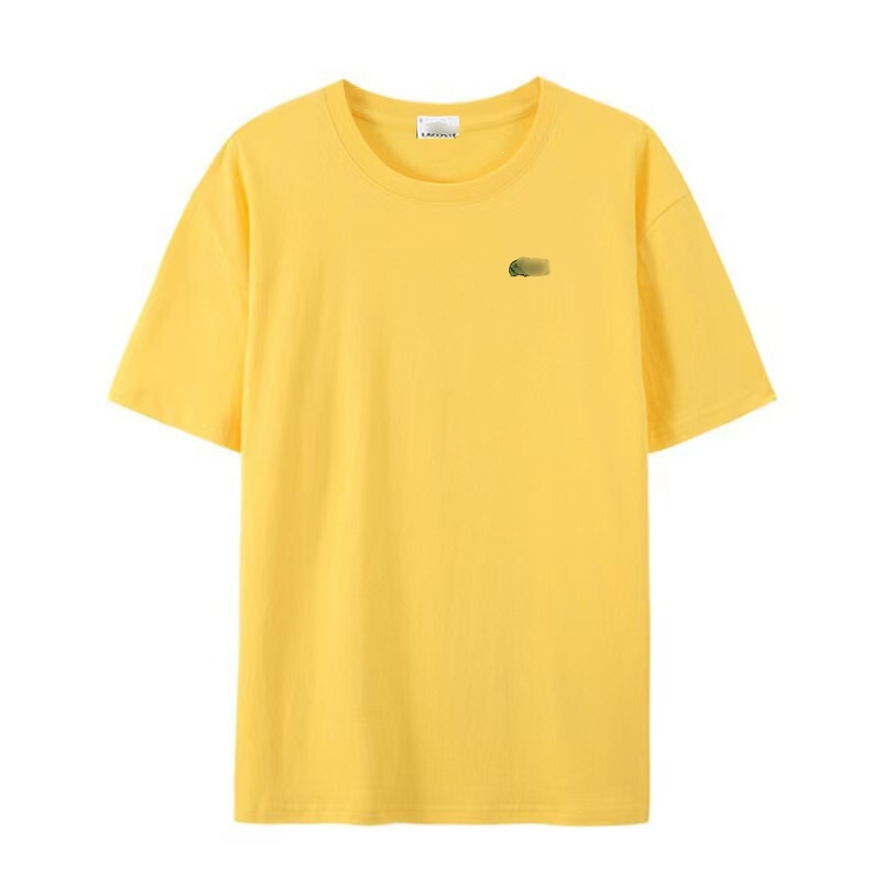 In stock: Lac crocodile pure cotton T-shirt, men's polo shirt, small fish logo embroidered undershirt, short-sleeved inner layer, round-neck top In stock: Lac crocodile pure cotton T-shirt, men's polo shirt, small fish logo embroidered undershirt, short-sleeved inner layer, round-neck top