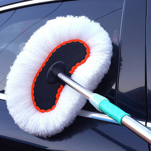 Car wash mop stainless steel long handle telescopic car mop car wash car brush