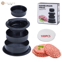 Cross-border plastic burger multifunctional meat press round meat patty kitchen gadgets meat patty and rice ball making mold
