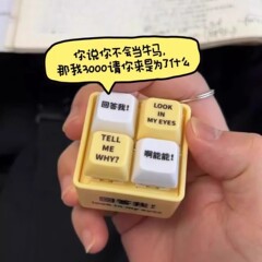 2025 新しい回答キーデストレスおもちゃクリエイティブペンダント引用興味深い発音ストレスリリーフキーホルダー退屈を和らげる