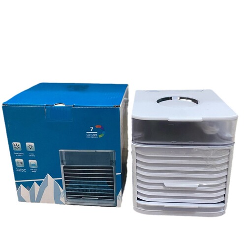 New USB mini refrigeration air conditioner home desktop small air cooler portable mobile humidification water-cooled electric fan