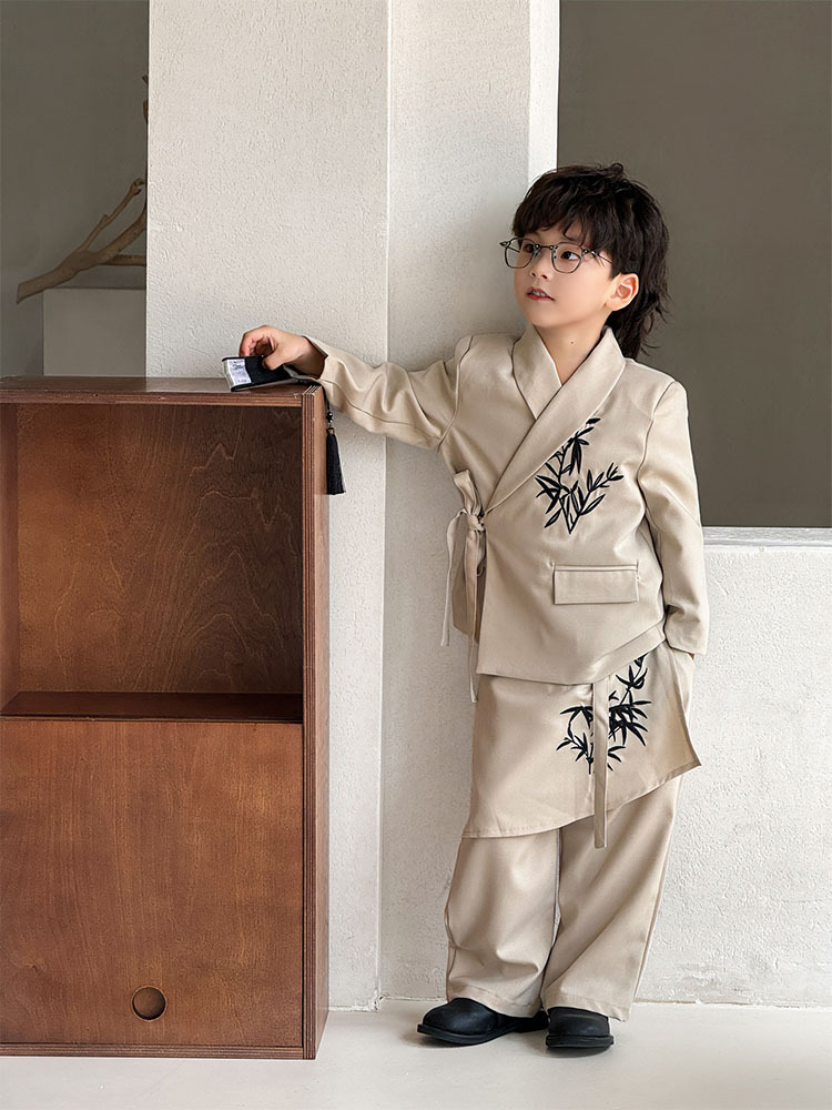 Бежевый комплект, штаны, штора, 3 предмета