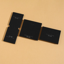 流行耳环耳钉卡纸项链对折卡饰品包装卡纸黑色特种纸现货批发