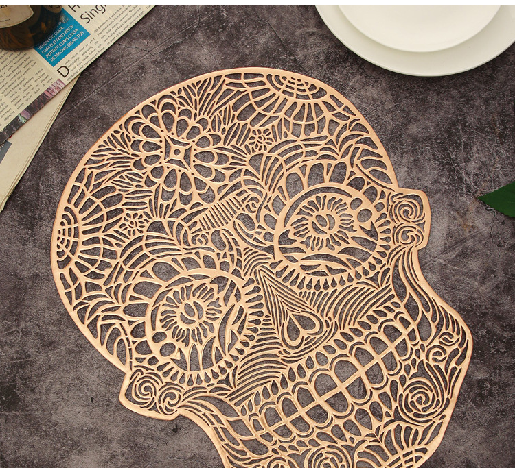 240g Weight Placemat Kitchen and drinking utensils Home Occasion Plastic Material Solid Color Pattern Fashion Style Fashion Solid Color Plastic Placemat 4