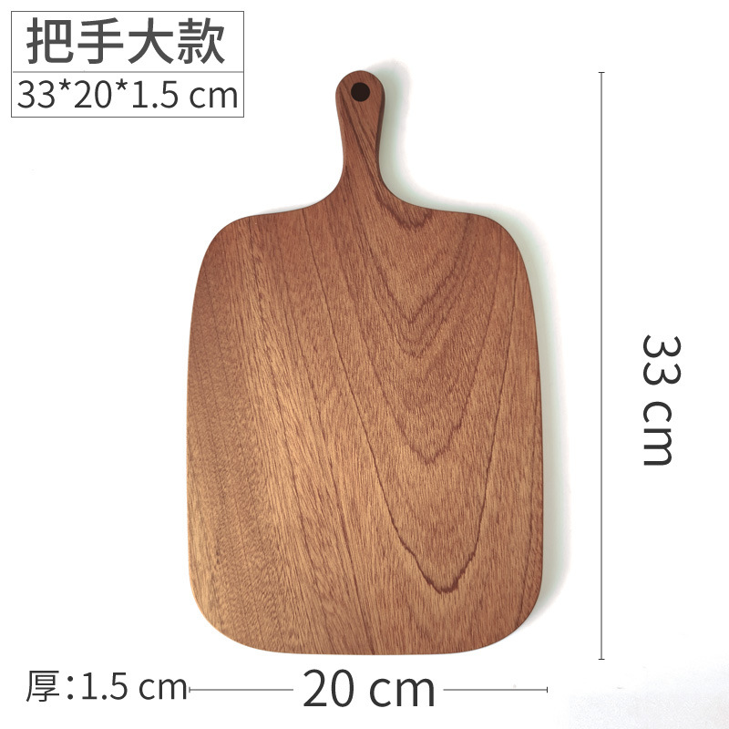 Tabla de cortar de madera maciza, tabla de cortar pequeña, tabla de pan, tabla de complementos alimenticios para niños, tabla de cortar sin pintura, bandeja de alimentos, tabla de madera entera, estilo ins