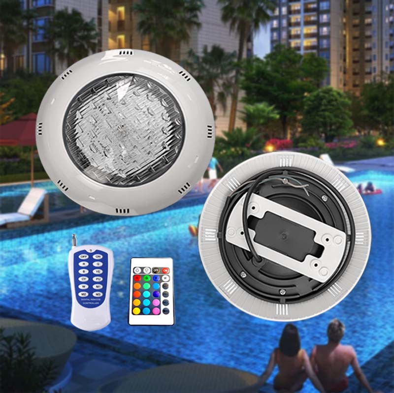 Cross-border ABS plastic colorful radio frequency swimming pool lights pool lights fish tank water lights underwater lights