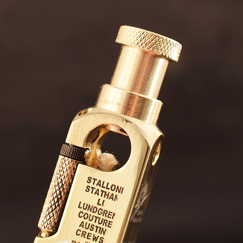 Heavy trench kerosene lighter special-shaped brass laser engraving six-sided pattern personalized creative lighter wholesale