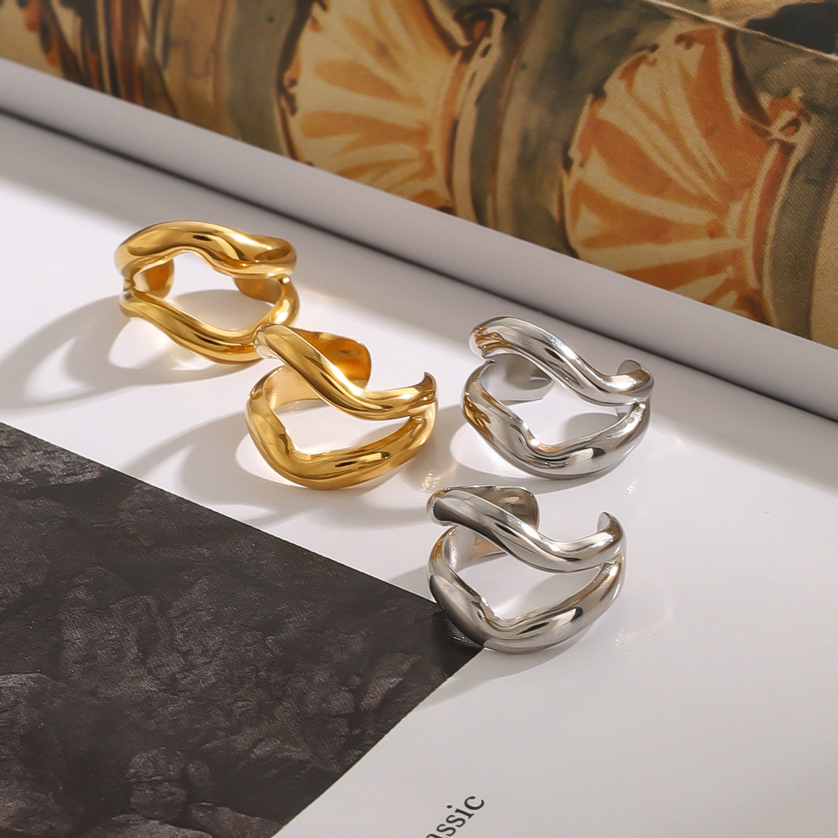 JEDING Europa y los Estados Unidos abrazaderas de acero inoxidable sin agujeros de orejas nicho de alta calidad orejas huesos de aluminio pendientes de acero joyas transfronterizas