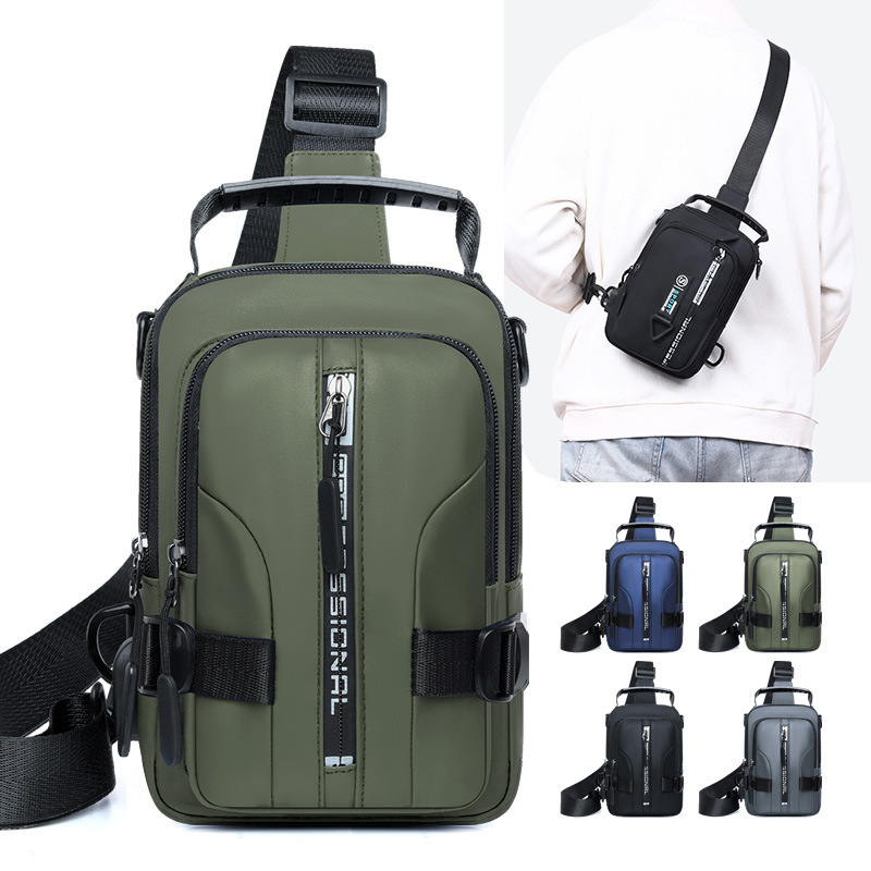 Bolso de pecho 2025, nuevo tipo de bolso de viaje de negocios, bolso de mano simple, bolso de hombro ligero de gran capacidad.