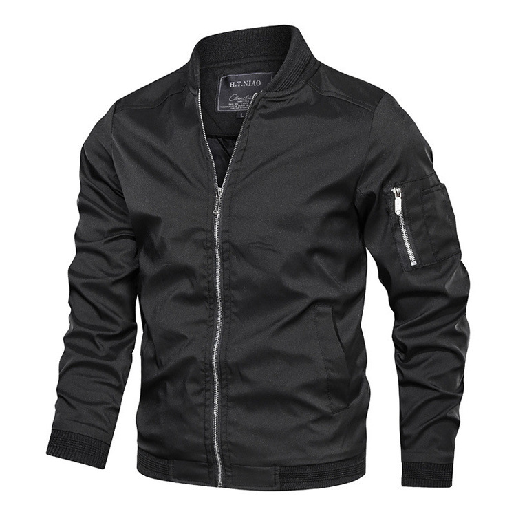 Giacca casual da baseball slim fit, sottile, in versione air, per uomo, primavera e autunno, tuta da volo Force No.1_voghion.com