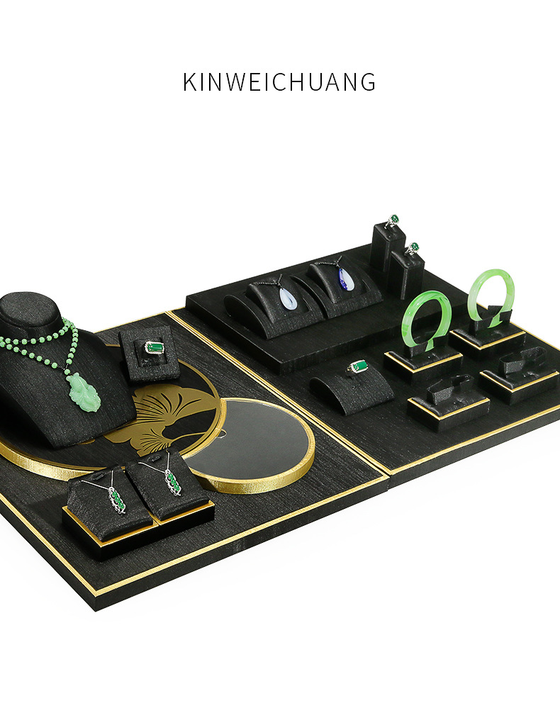 A004-(01-104)黑色泰丝平柜展示道具-(今伟创系列