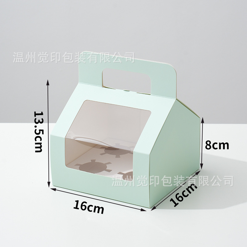 Caja de embalaje de cupcakes 2/4/6/8 Caja de embalaje de postre portátil de un solo grano Caja de marffin Caja de tarta de huevo de pastelería para hornear