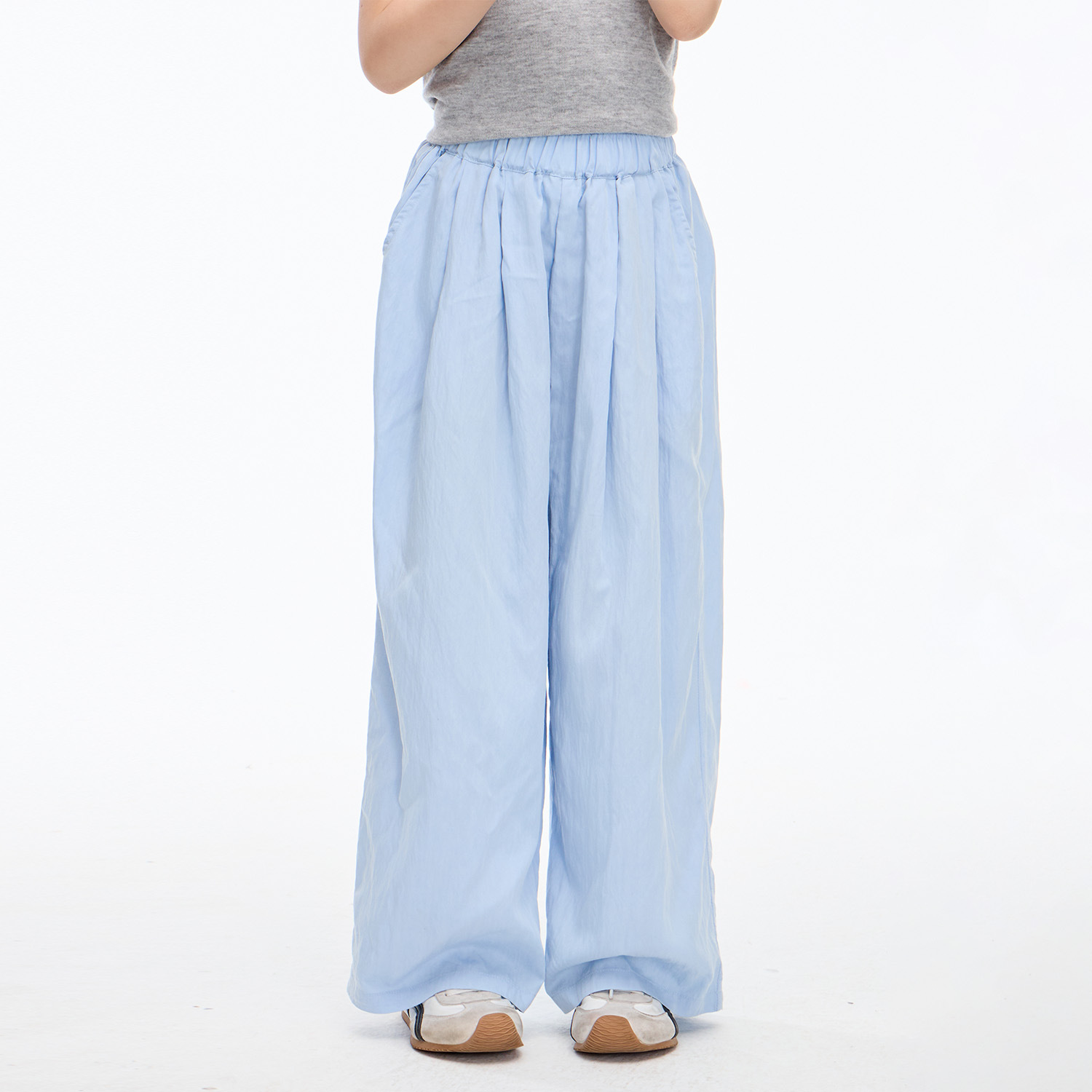 Girls' Thin Yamamoto Pants 2025 Summer New Children's Casual Breathable Wide-Leg Pants Loose Drape Mosquito-Proof Pants