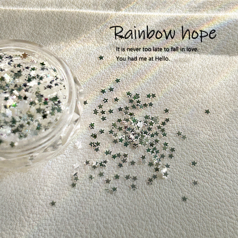 Ultra-thin Dissolvable Mini Star Sequins Nail Art Jewelry Handmade Armor Material Bag Nail Decoration Material