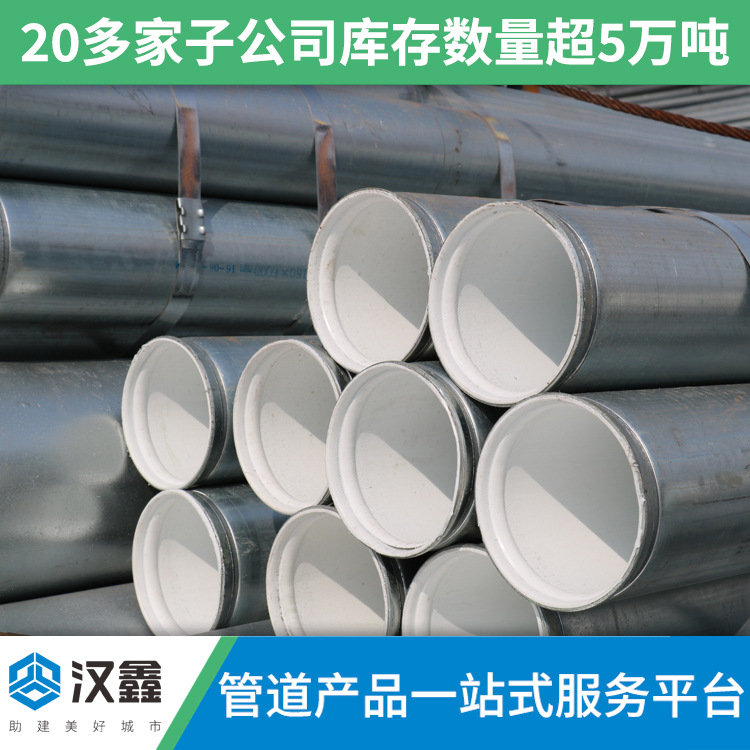 深圳衬塑钢管1寸钢塑管复合管dn25 友发镀锌衬塑钢管现货批发