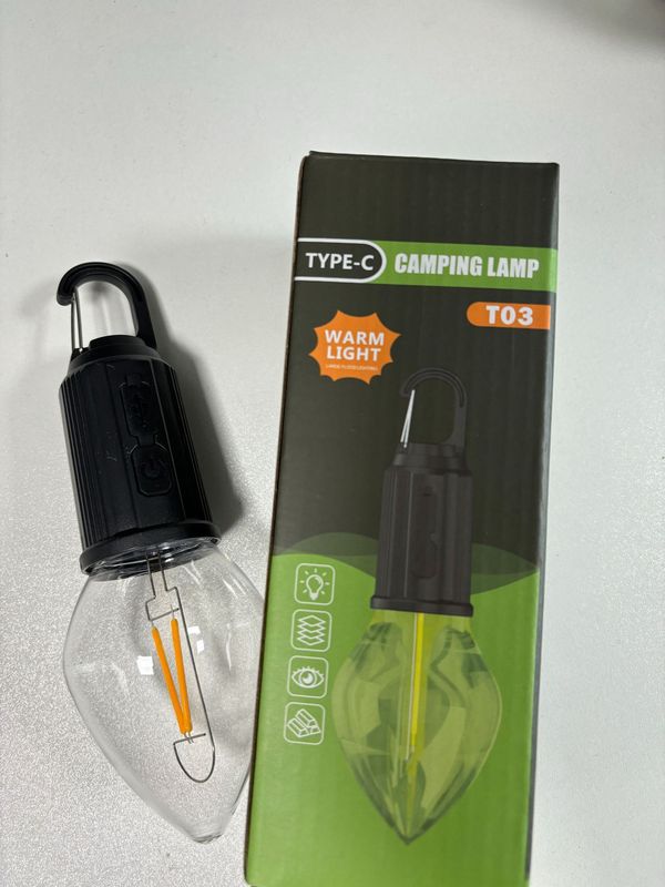 新しいソーラー充電式キャンプランプ雰囲気ランプ多機能ポータブルタングステンランプ屋外レトロキャンプ電球ランプ|undefined
